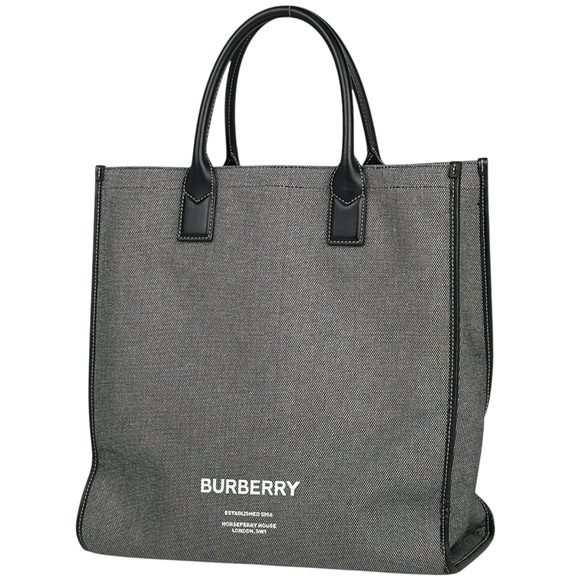 BURBERRY Handbags - Burberry BURBERRY Tote Bag Horseferry Print Canvas Black 8050814 Women's